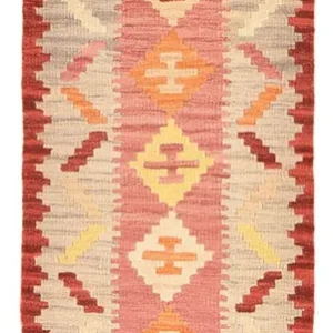 Løper Kelimteppe - Orientalsk - 204 x 61 cm - flerfarget
