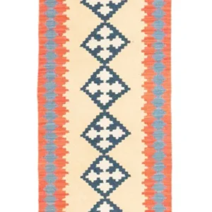 Løper Kelimteppe - Orientalsk - 205 x 60 cm - beige