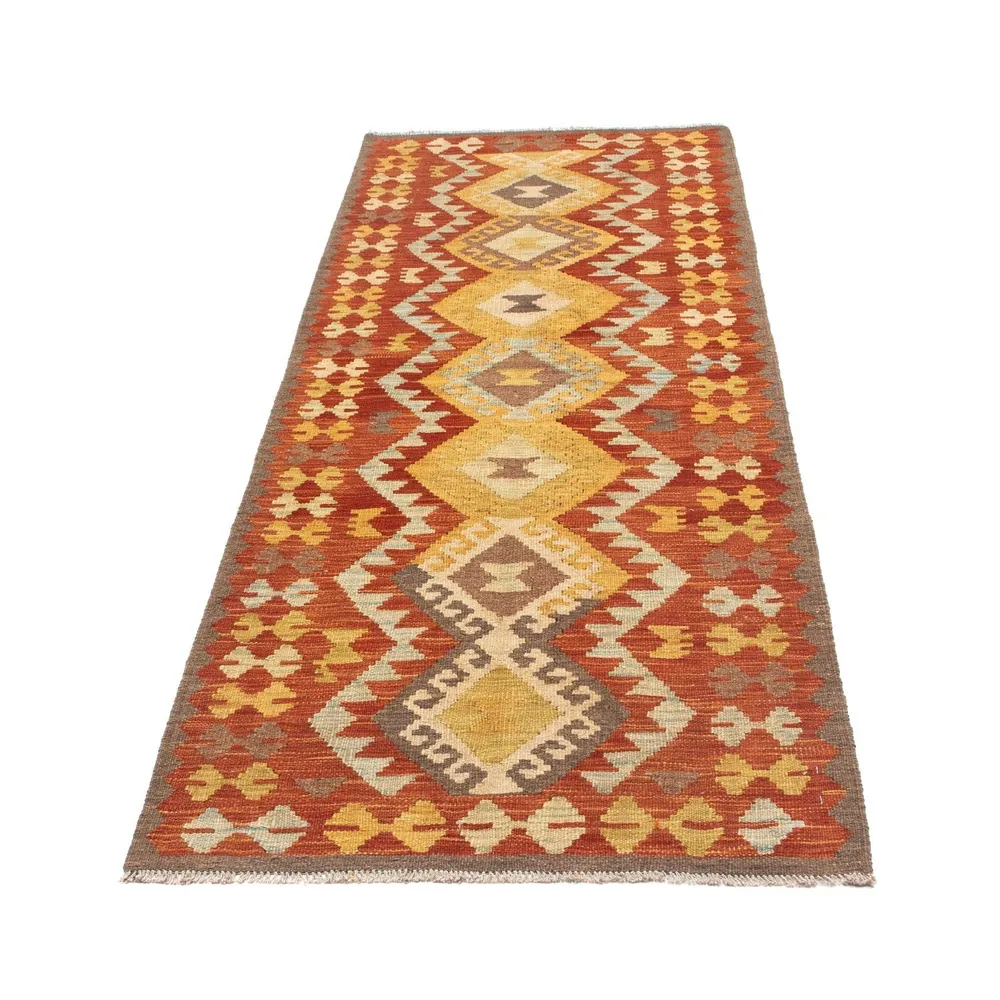 Løper Kelimteppe - Orientalsk - 205 x 78 cm - rust