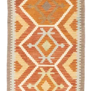 Løper Kelimteppe - Orientalsk - 205 x 71 cm - rust