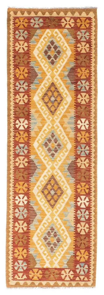 Løper Kelimteppe - Orientalsk - 206 x 67 cm - lysebrun