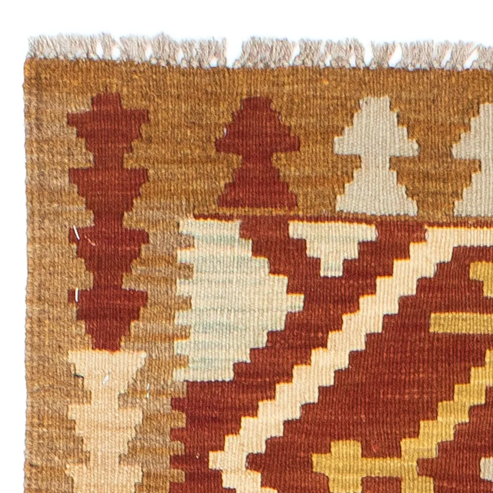 Løper Kelimteppe - Orientalsk - 206 x 73 cm - rust