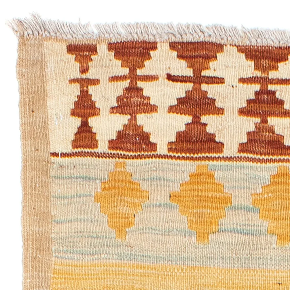 Løper Kelimteppe - Orientalsk - 207 x 77 cm - beige