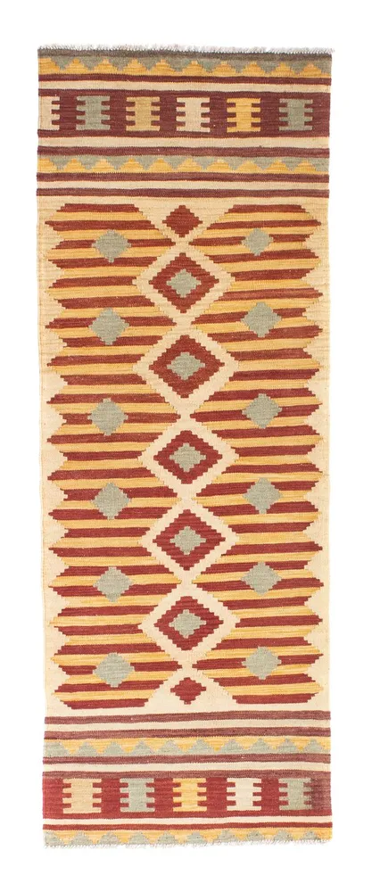 Løper Kelimteppe - Orientalsk - 207 x 74 cm - beige