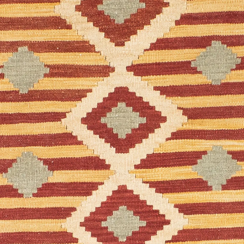 Løper Kelimteppe - Orientalsk - 207 x 74 cm - beige