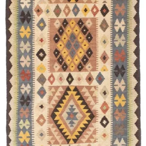 Løper Kelimteppe - Orientalsk - 208 x 82 cm - beige