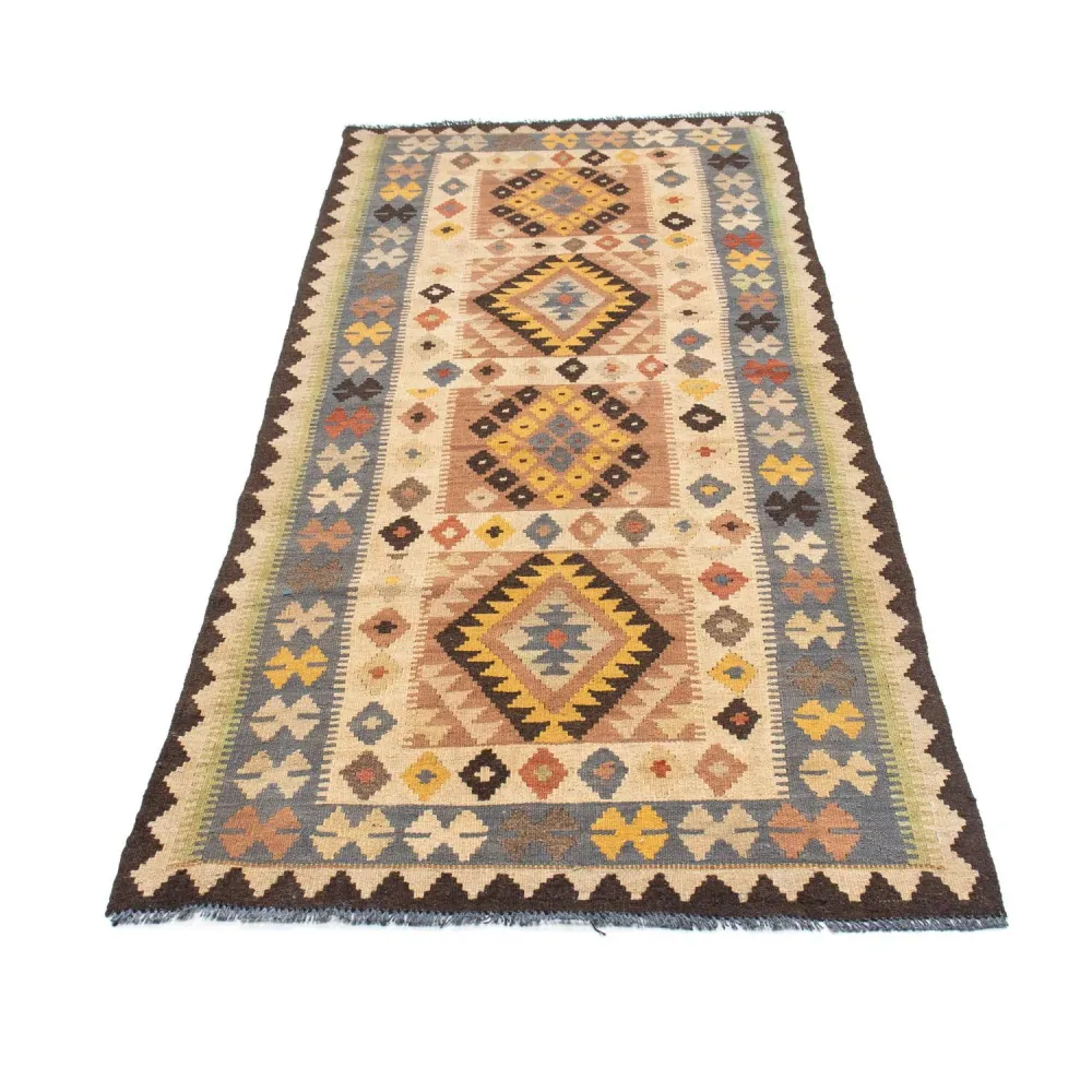 Løper Kelimteppe - Orientalsk - 208 x 82 cm - beige