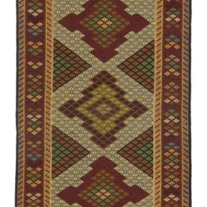 Løper Kelimteppe - Orientalsk - 208 x 85 cm - beige