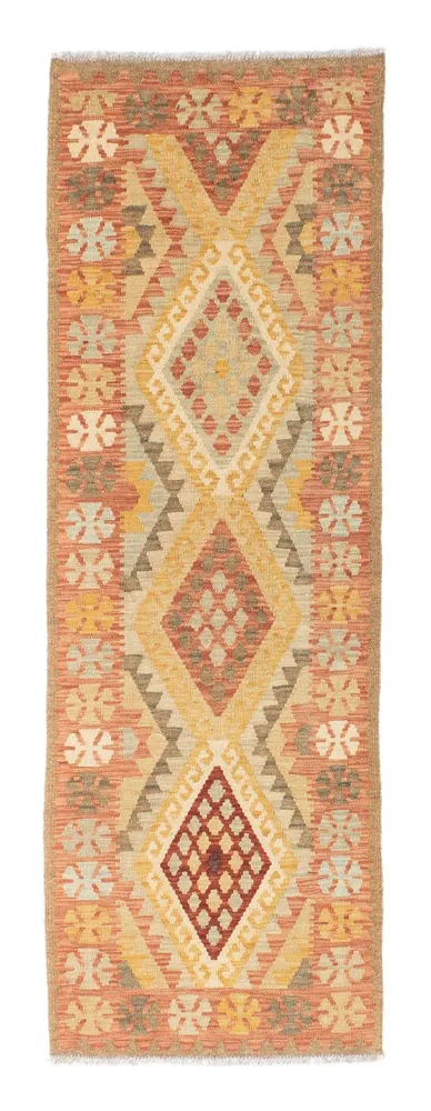 Løper Kelimteppe - Orientalsk - 208 x 66 cm - lys rød