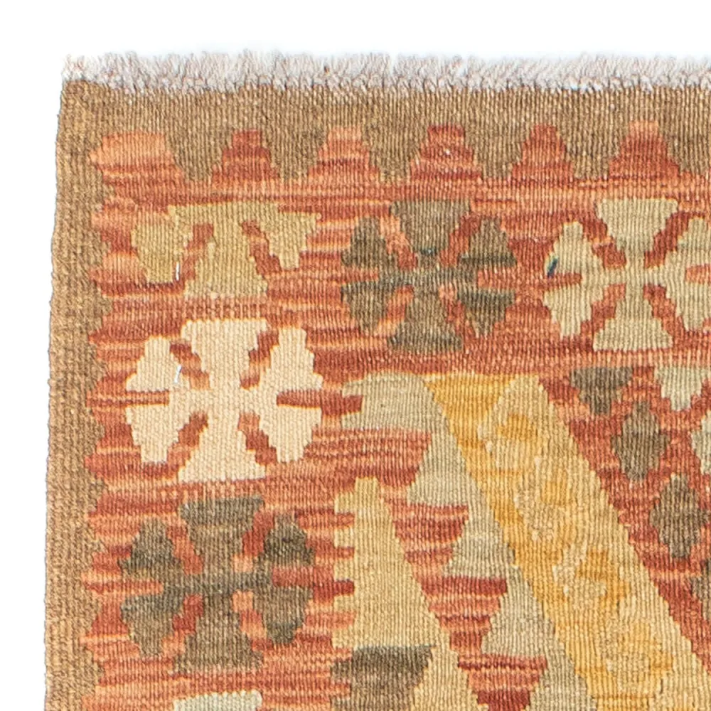 Løper Kelimteppe - Orientalsk - 208 x 66 cm - lys rød