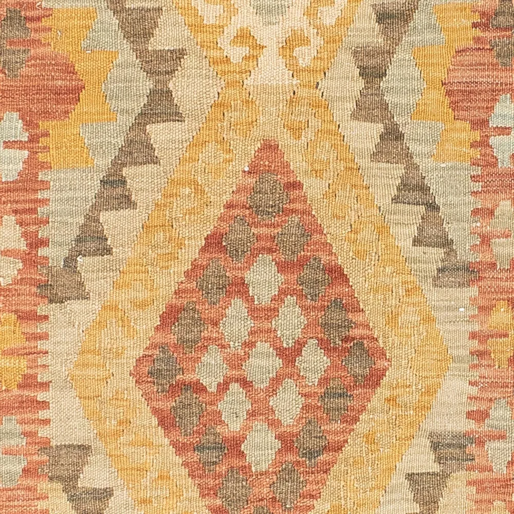 Løper Kelimteppe - Orientalsk - 208 x 66 cm - lys rød