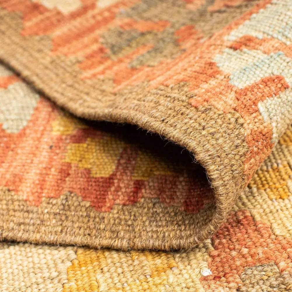 Løper Kelimteppe - Orientalsk - 208 x 66 cm - lys rød