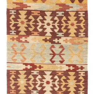 Løper Kelimteppe - Orientalsk - 209 x 72 cm - flerfarget