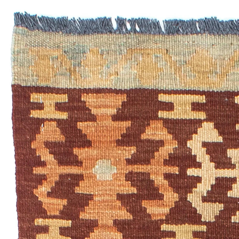 Løper Kelimteppe - Orientalsk - 209 x 72 cm - flerfarget