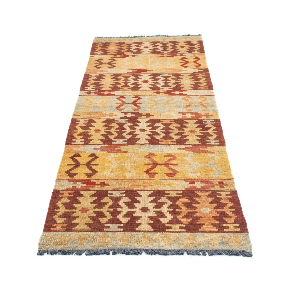 Løper Kelimteppe - Orientalsk - 209 x 72 cm - flerfarget