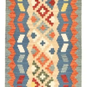 Løper Kelimteppe - Orientalsk - 210 x 67 cm - flerfarget