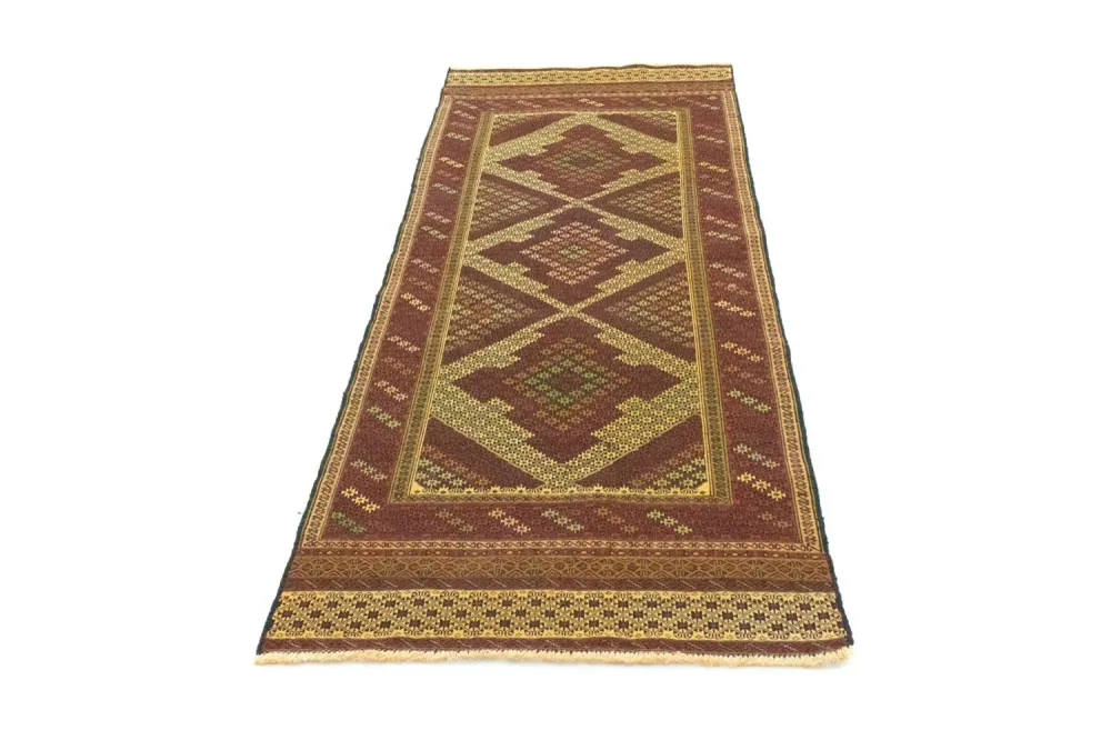 Løper Kelimteppe - Orientalsk - 212 x 82 cm - flerfarget