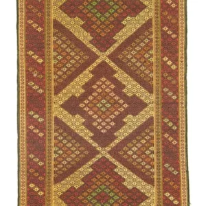 Løper Kelimteppe - Orientalsk - 212 x 82 cm - flerfarget
