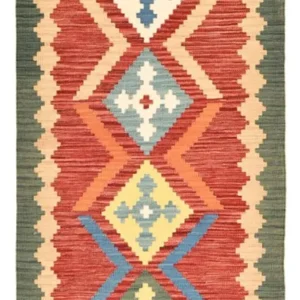 Løper Kelimteppe - Orientalsk - 213 x 84 cm - flerfarget
