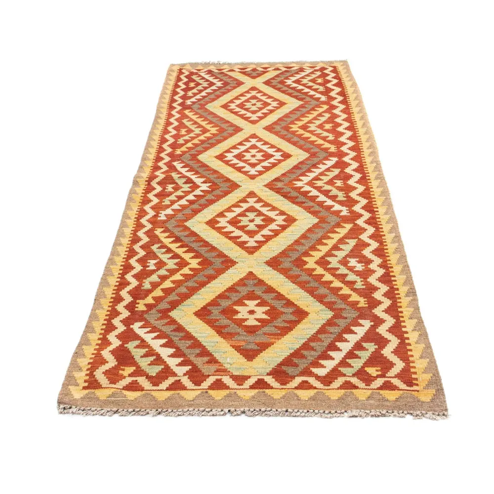 Løper Kelimteppe - Orientalsk - 214 x 82 cm - rust