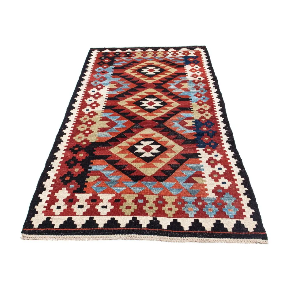 Løper Kelimteppe - Orientalsk - 222 x 100 cm - flerfarget