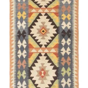 Løper Kelimteppe - Orientalsk - 230 x 69 cm - beige