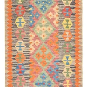 Løper Kelimteppe - Orientalsk - 237 x 84 cm - flerfarget
