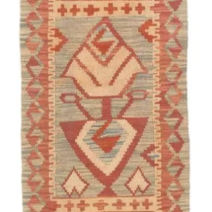 Løper Kelimteppe - Splash - 188 x 46 cm - flerfarget