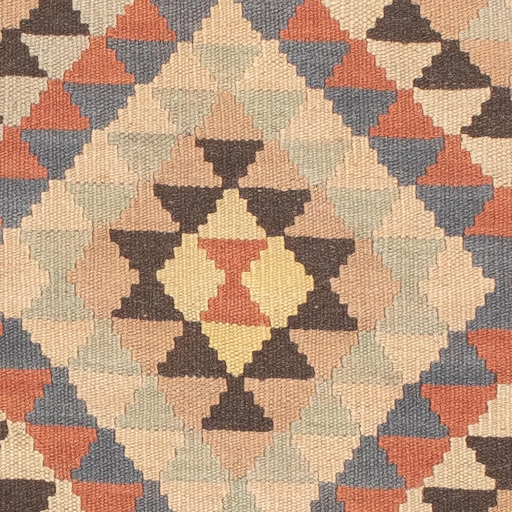 Løper Kelimteppe - Splash - 198 x 63 cm - beige