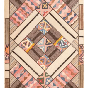 Løper Lappeteppe - 230 x 160 cm - flerfarget
