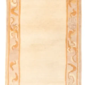Løper Nepal teppe - 156 x 74 cm - beige