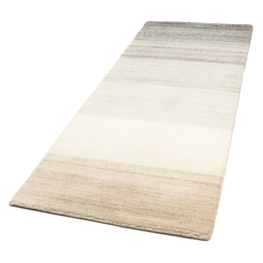 Løper Nepal teppe - 241 x 81 cm - natur