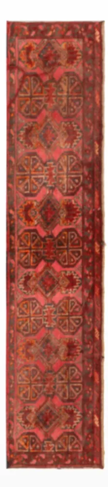 Løper Orientalsk teppe - 160 x 40 cm - mørk rød