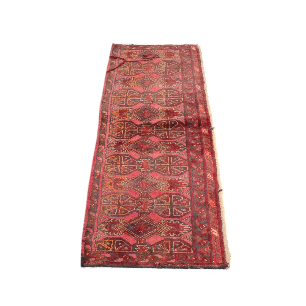 Løper Orientalsk teppe - 160 x 40 cm - mørk rød