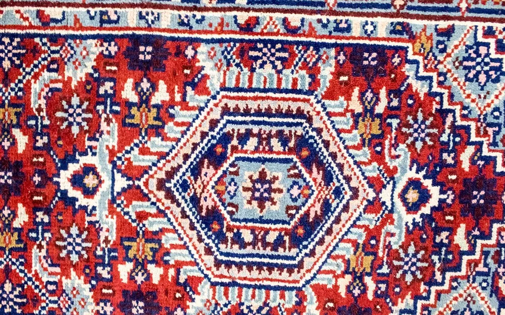 Løper Orientalsk teppe - 343 x 69 cm - rød