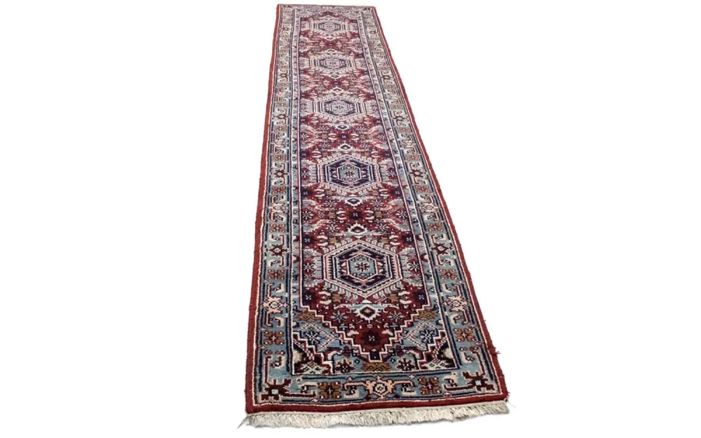 Løper Orientalsk teppe - 343 x 69 cm - rød