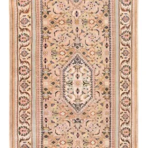 Løper Orientalsk teppe - Bijar - Indus - 260 x 80 cm - lys beige