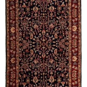 Løper Orientalsk teppe - Indus - 170 x 85 cm - mørkeblå