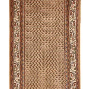 Løper Orientalsk teppe - Mir - Indus - 284 x 70 cm - beige