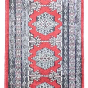 Løper Pakistan teppe - 160 x 50 cm - rød