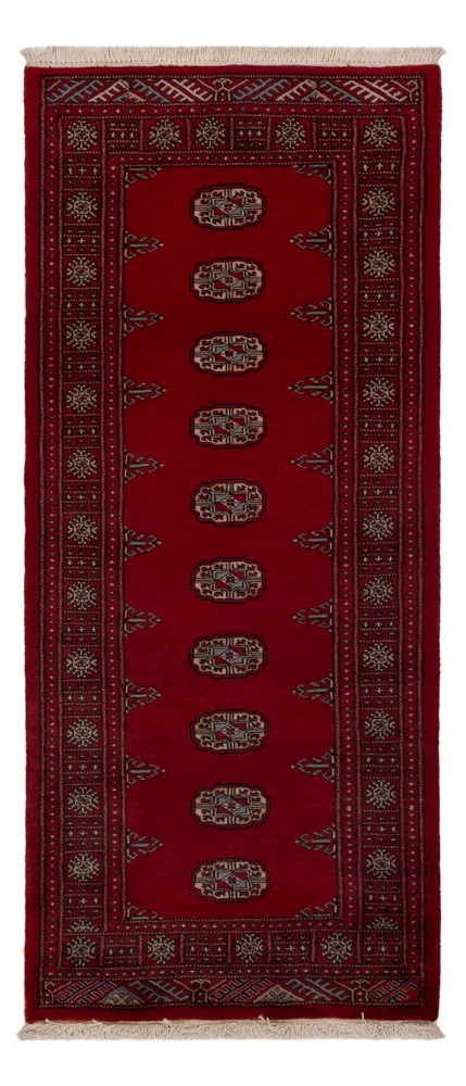 Løper Pakistan teppe - 182 x 80 cm - rød