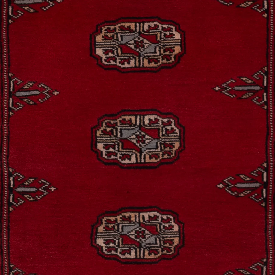 Løper Pakistan teppe - 182 x 80 cm - rød
