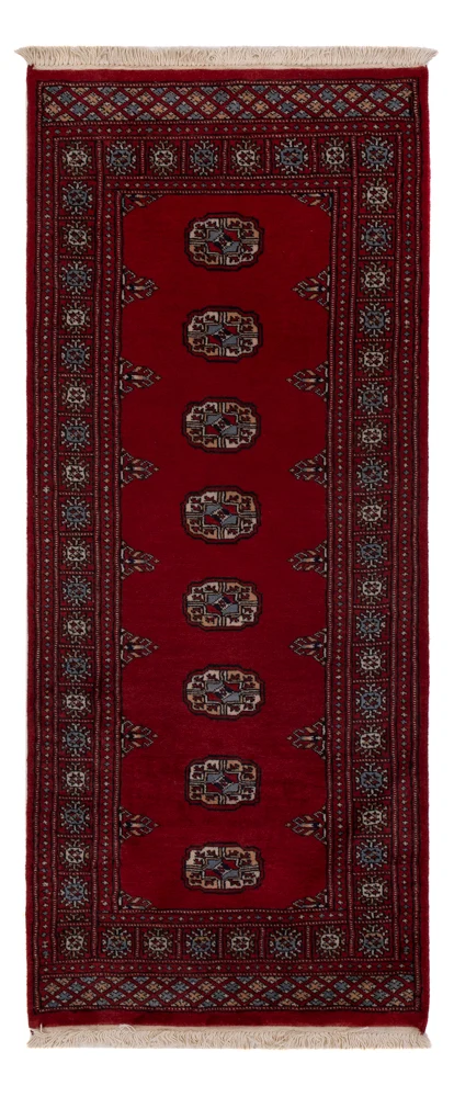 Løper Pakistan teppe - 186 x 75 cm - rød