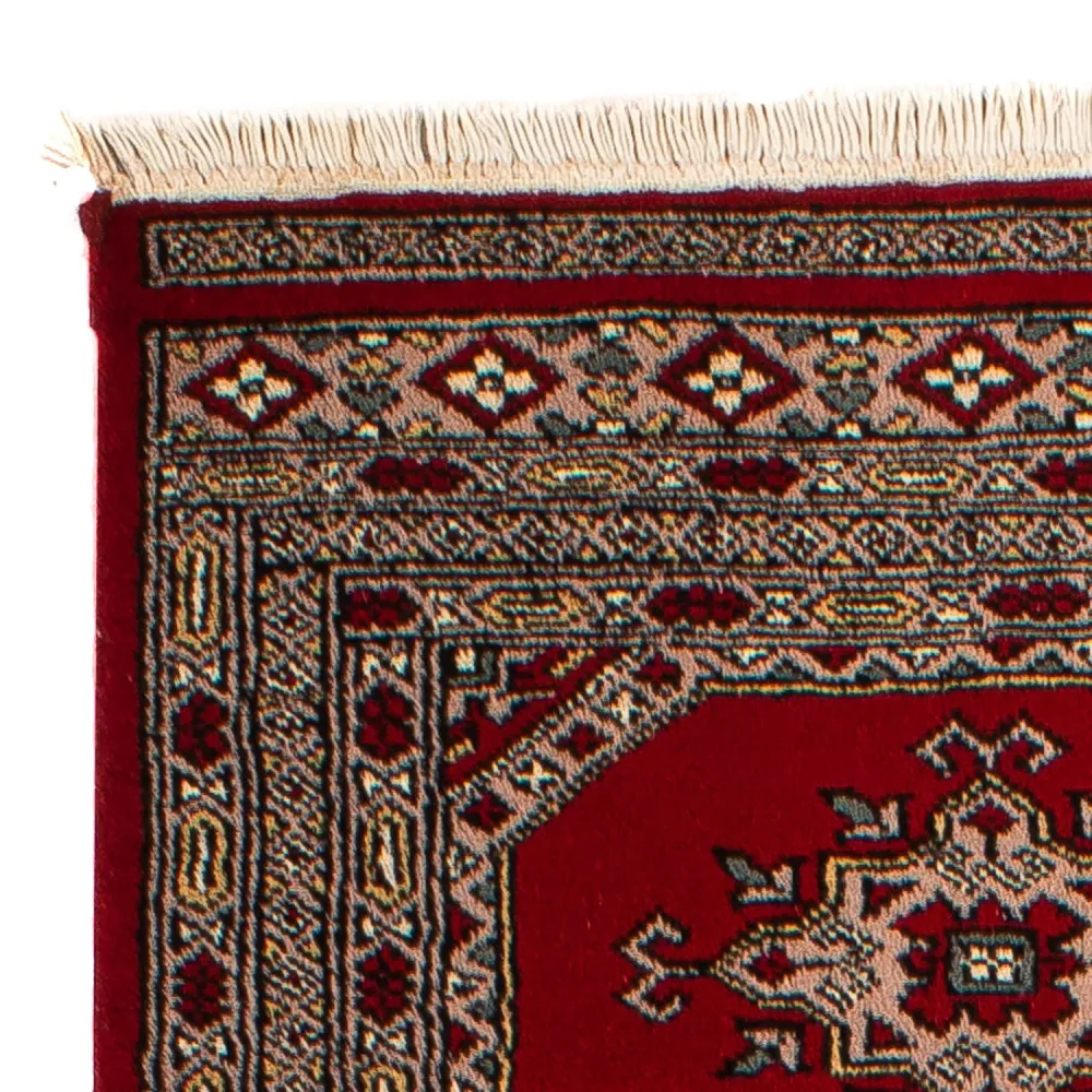Løper Pakistan teppe - 192 x 64 cm - mørk rød