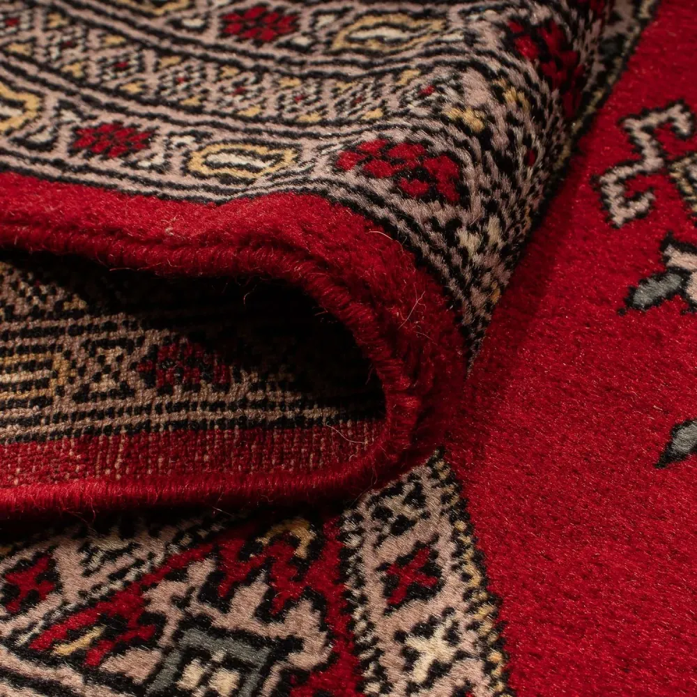 Løper Pakistan teppe - 192 x 64 cm - mørk rød