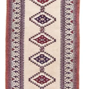 Løper Pakistan teppe - 195 x 65 cm - beige