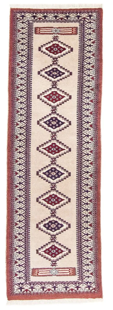 Løper Pakistan teppe - 195 x 65 cm - beige