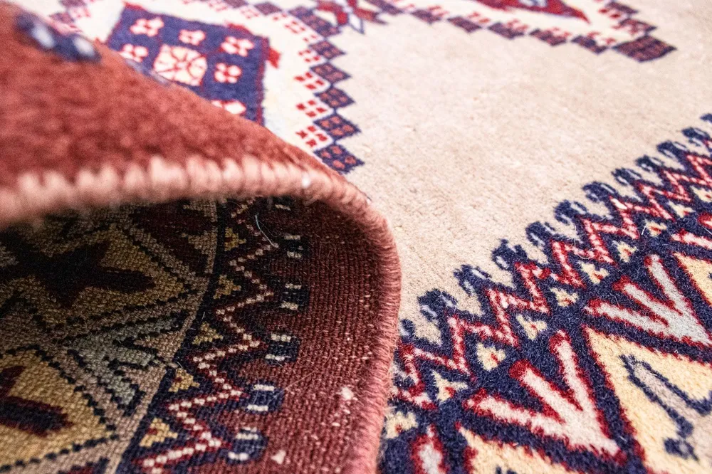 Løper Pakistan teppe - 195 x 65 cm - beige