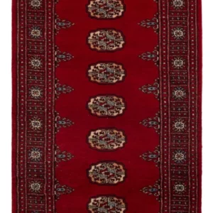 Løper Pakistan teppe - 197 x 78 cm - rød