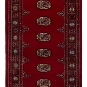 Løper Pakistan teppe - 203 x 78 cm - rød